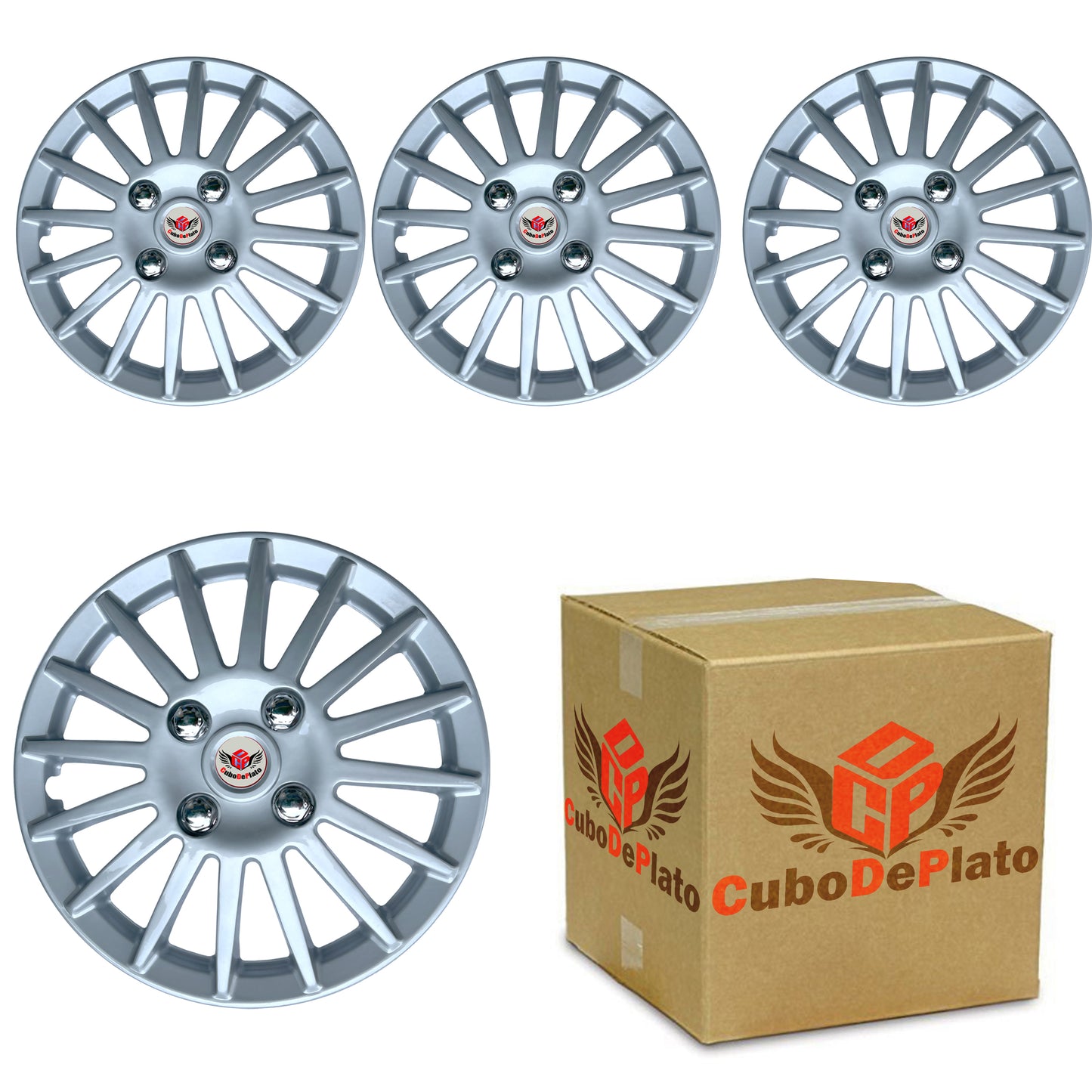 CuboDePlato Camrry_silver Wheel Cover Universal For Car Size available 12,13,14,15,16,17