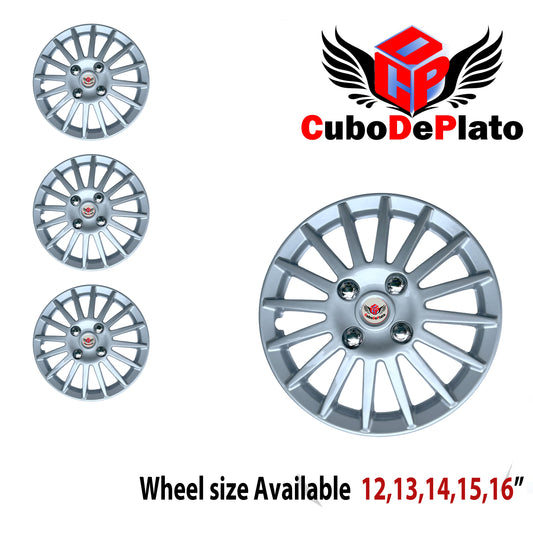 CuboDePlato Camrry_silver Wheel Cover Universal For Car Size available 12,13,14,15,16,17